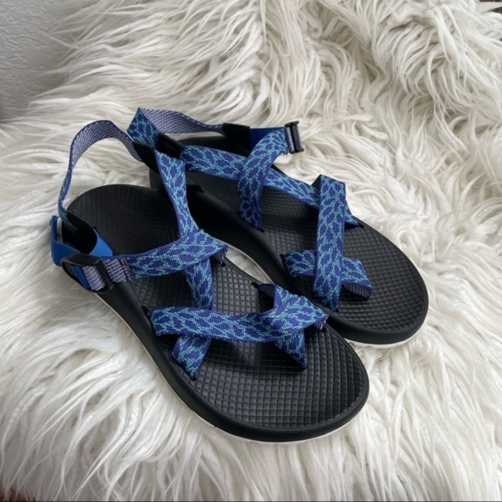 Chaco Z/Cloud 2 Sandal Blue with White Sole size 10